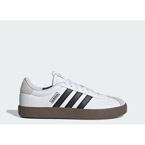 NEW MEN'S ADIDAS ID6285 VL COURT 3.0 SKATEBOARDING WHITE/WHITE SHOES SIZE 9.5